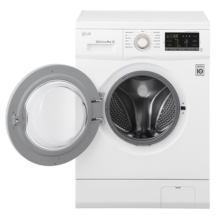 Masina spalat rufe LG FH4G7TDN0, 8 Kg, 1400 RPM, Clasa A+++ -30%, Display tactil, Direct Drive, 6 motion, 60 cm, Alb
