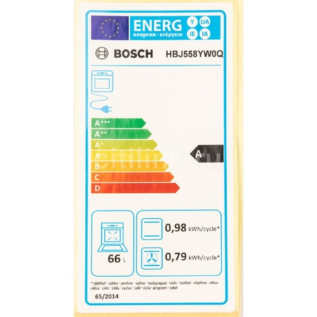 Cuptor incorporabil Bosch HBJ558YW0Q, seria 6, aer cald 3D, Eco Clean Direct, Soft Close Door, 60 x 60 cm Alb