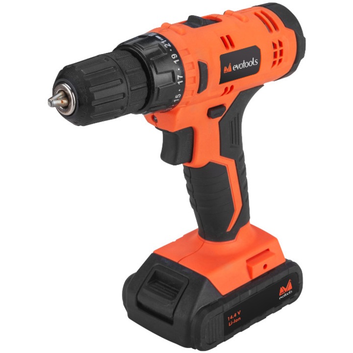 Masina de Gaurit si Insurubat cu Percutie cu 2 Acumulatori Epto CD Li-Ion EvoTools, 18 V, 1500 mAh