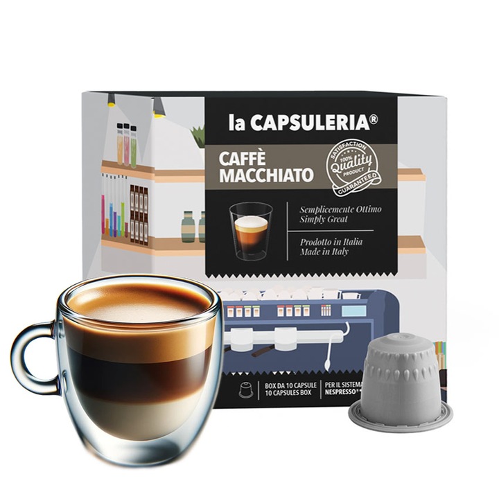 Cafea din Orz, 10 capsule compatibile Nespresso, La Capsuleria