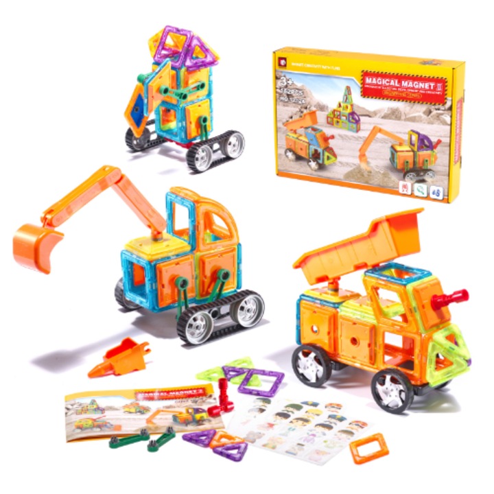 Конструктор Magical Magnet, 162 части, +3 години, Многоцветен