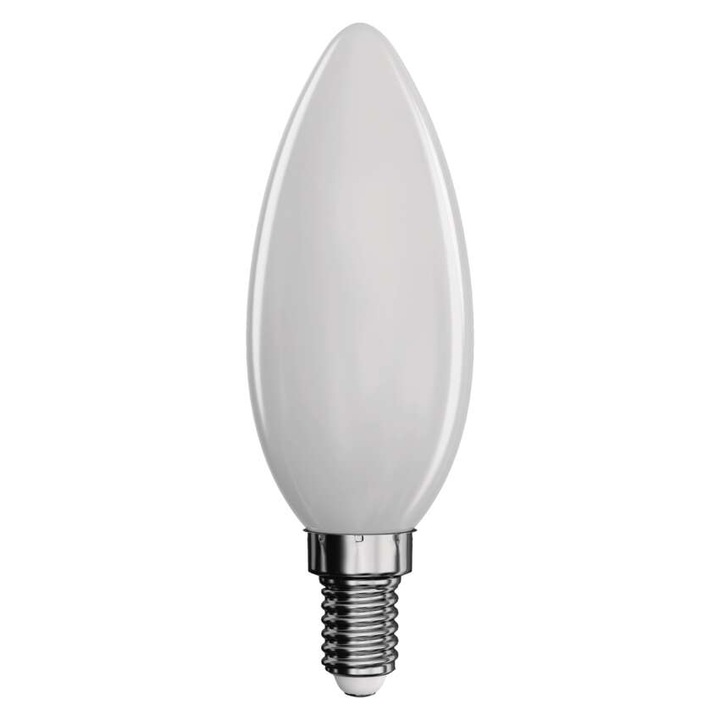 Крушка Emos, Z74216, Бял мат, LED 4.2W, 656lm, 2700K