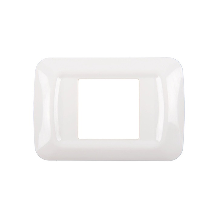 Rama alba 2 module, pe suport de 3 module, Stil