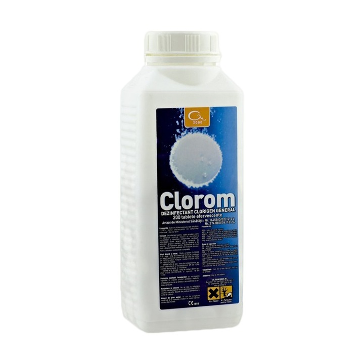 Дезинфектант общ хлор за повърхности Clorom 200 табл