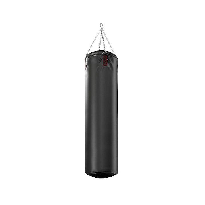 Sac de box, Marbo Sport, MC-W140|35, Sac de antrenament, Forma torpila (cilindric), Inaltime 140 cm, Diametru 35 cm, Material Plavil rezistent, Lant 4x45 cm, Torpila pentru umplere inclusa (+20 kg de nisip), Negru