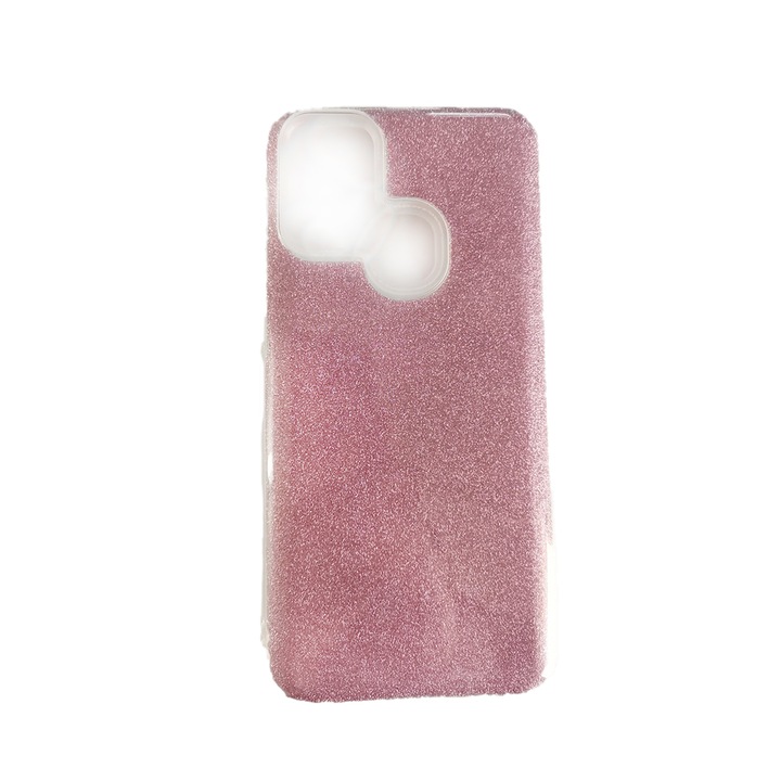 Husa Soft Glitter Silicone Compatibil cu Samsung Galaxy M31, din silicon flexibil si ultra subtire, cu sclipi, Roz