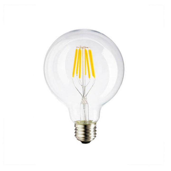 Bec LED G95 RFAN, E27, Lumina Calda, 3000K, 8W