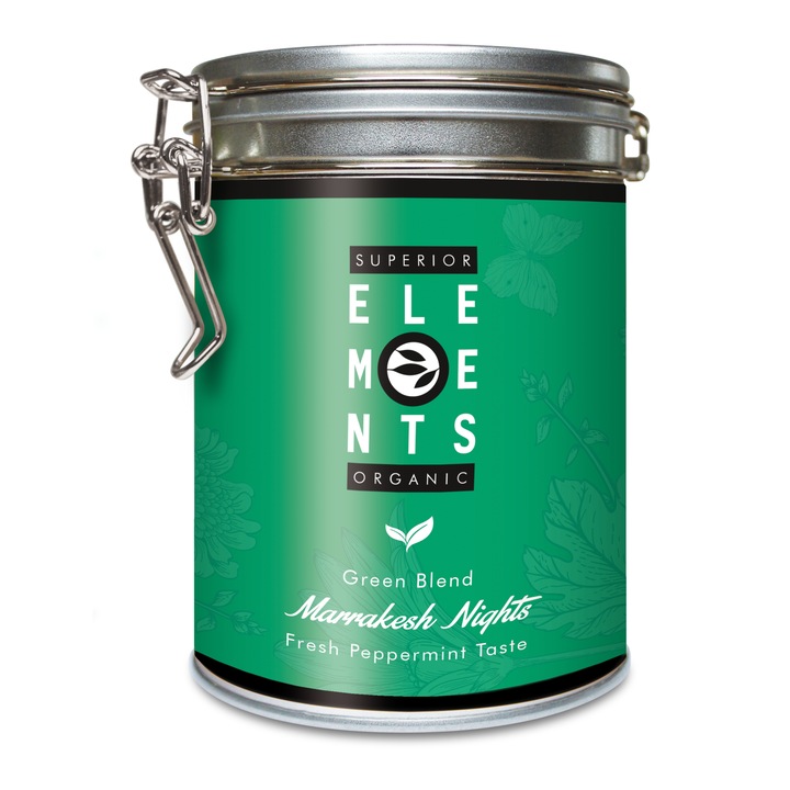 Alveus Marrakesh Nights Superior zöld tea, 100g, tasak, fémdoboz
