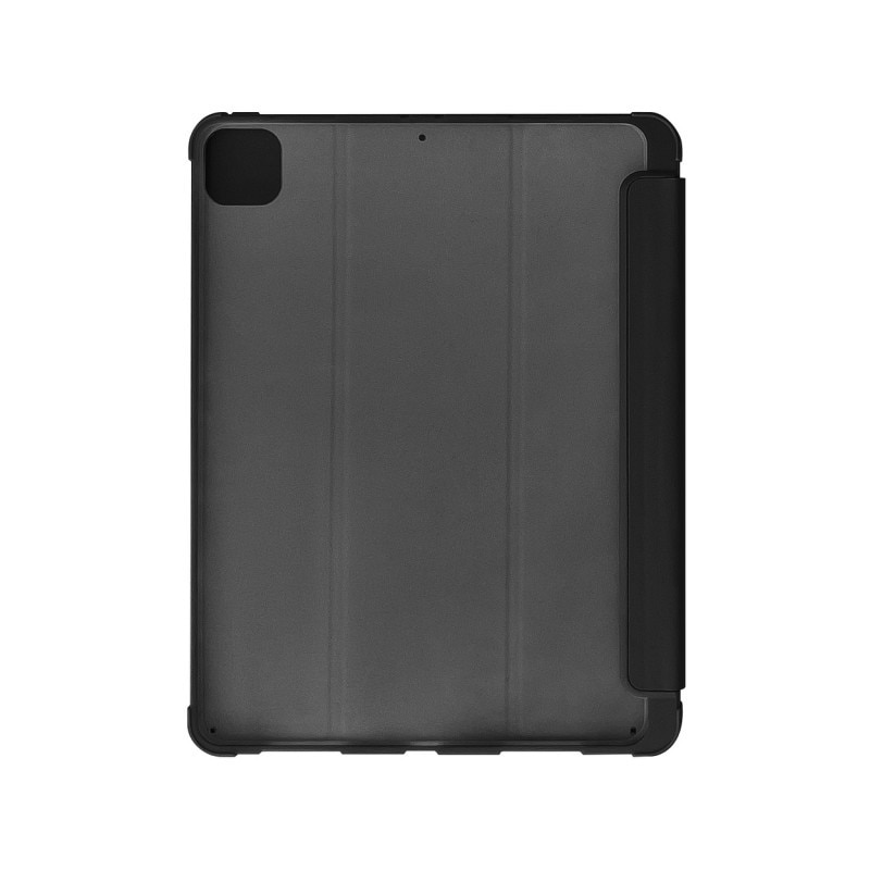 Husa Tableta Upzz Stand Case Smart Cover Pentru Ipad Air 2020, Spate Transparent, Functie Stand, Negru
