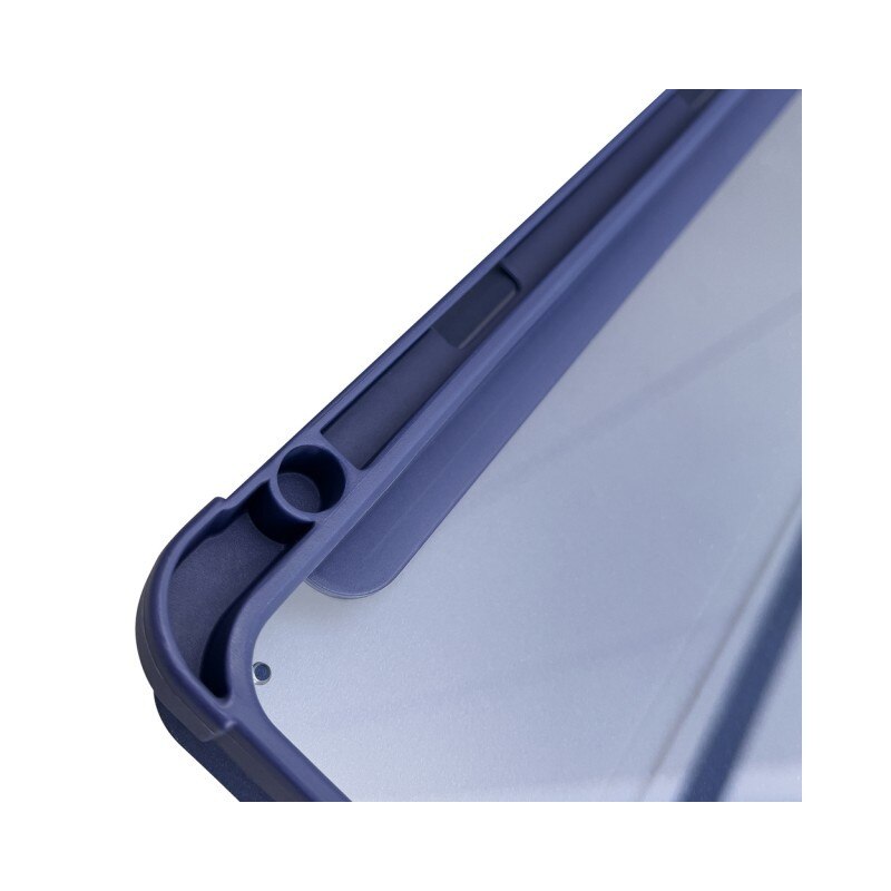 Husa Tableta Upzz Stand Case Smart Cover Pentru Ipad Mini 6 2021, Spate Transparent, Functie Stand, Albastru