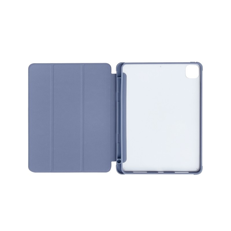 Husa Tableta Upzz Stand Case Smart Cover Pentru Ipad Mini 6 2021, Spate Transparent, Functie Stand, Albastru
