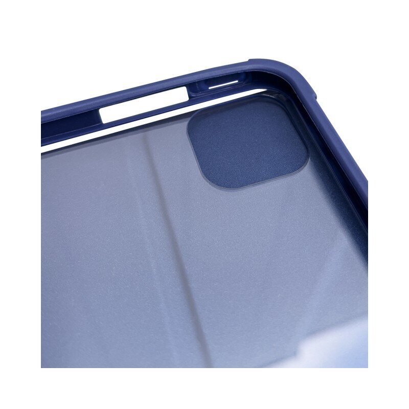 Husa Tableta Upzz Stand Case Smart Cover Pentru Ipad Mini 6 2021, Spate Transparent, Functie Stand, Albastru