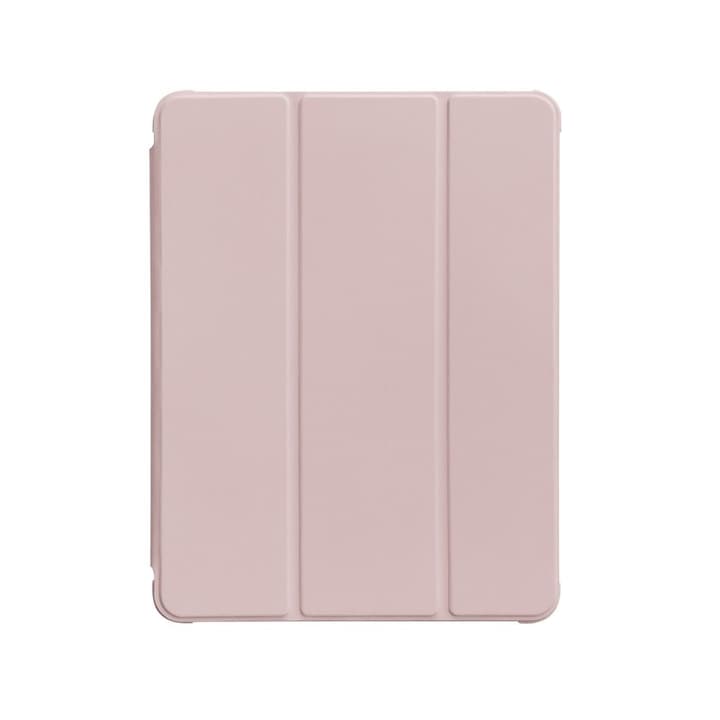 Upzz Stand Case Smart Cover tablet tok, iPad Air 2020 készülékhez, átlátszó hátlap, állvány funkció, rózsaszín