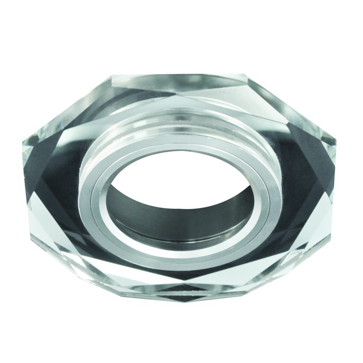 Dekoratív hold Lightex, MR16, 7W, Ф90mm, Hatszögletű, Átlátszó üveg