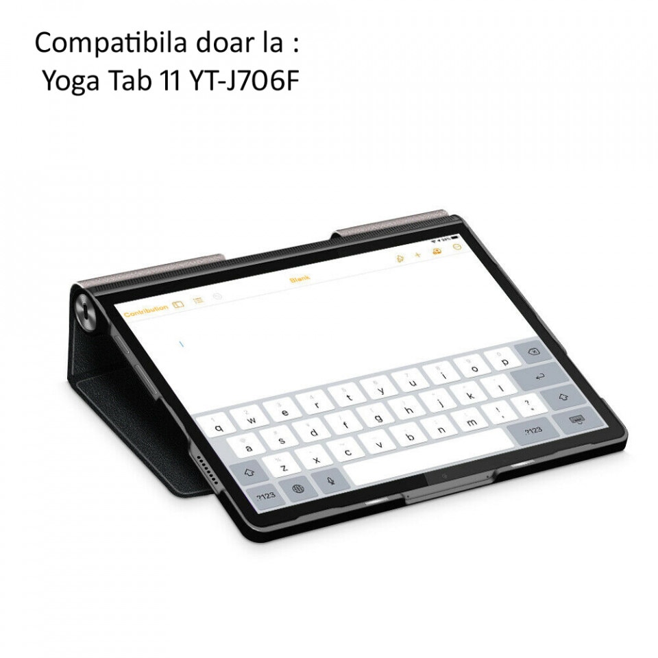 Husa pentru Lenovo Yoga TAB P11 YT-J706F 11 inch smart case neagra