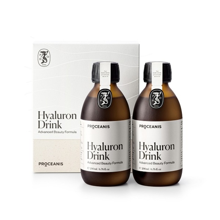 Complex cu Acid Hialuronic, Vitamine si Zinc, Proceanis Hyaluron Drink Duo - 2 x 200 ml