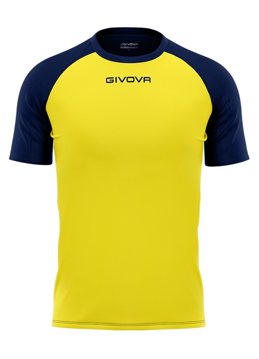Tricou Givova Capo, Galben/Bleumarin