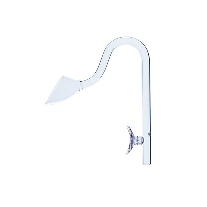 Accesoriu furtun, Ocean Free, Lily pipe acvariu, din sticla, diametru conectare 13 mm