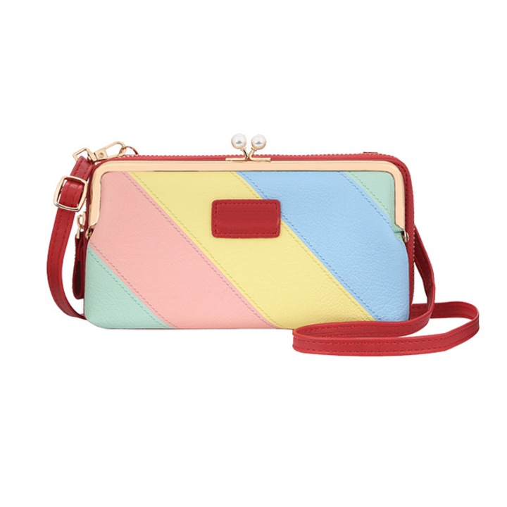 Portofel dama, ZX-N8586-2, Rosu, 20x11x5 cm