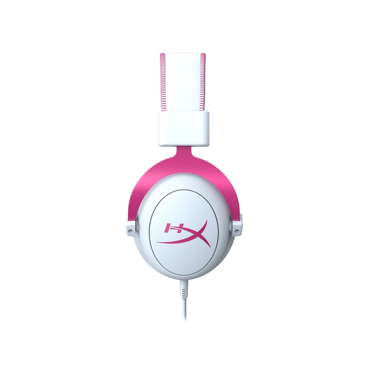 Геймърски слушалки HyperX Cloud II Pink, Микрофон, Розово/Бяло