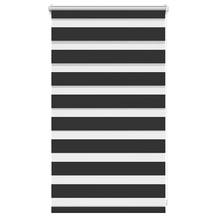 Jaluzea tip zebra vidaXL, 50 x 100 cm, negru 240188