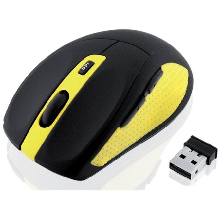 Мишка iBox BEE2 PRO, RF Wireless, оптична, 1600 DPI, за дясна ръка
