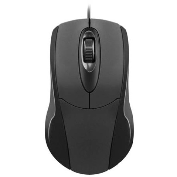 Мишка NATEC RUFF, оптична, 1000 DPI, OEM, USB, черна
