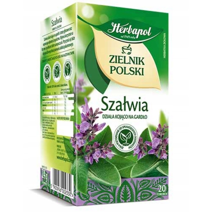 Herbapol zsálya tea, 20 tasak, 24g
