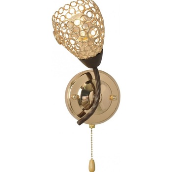 Aplica Egipt AP1 KL 7159 Klausen, corp maro, abajur auriu, 1x40W E14 Aplica Egipt AP1 KL 7159 Klausen, corp maro, abajur auriu, 1x40W E14