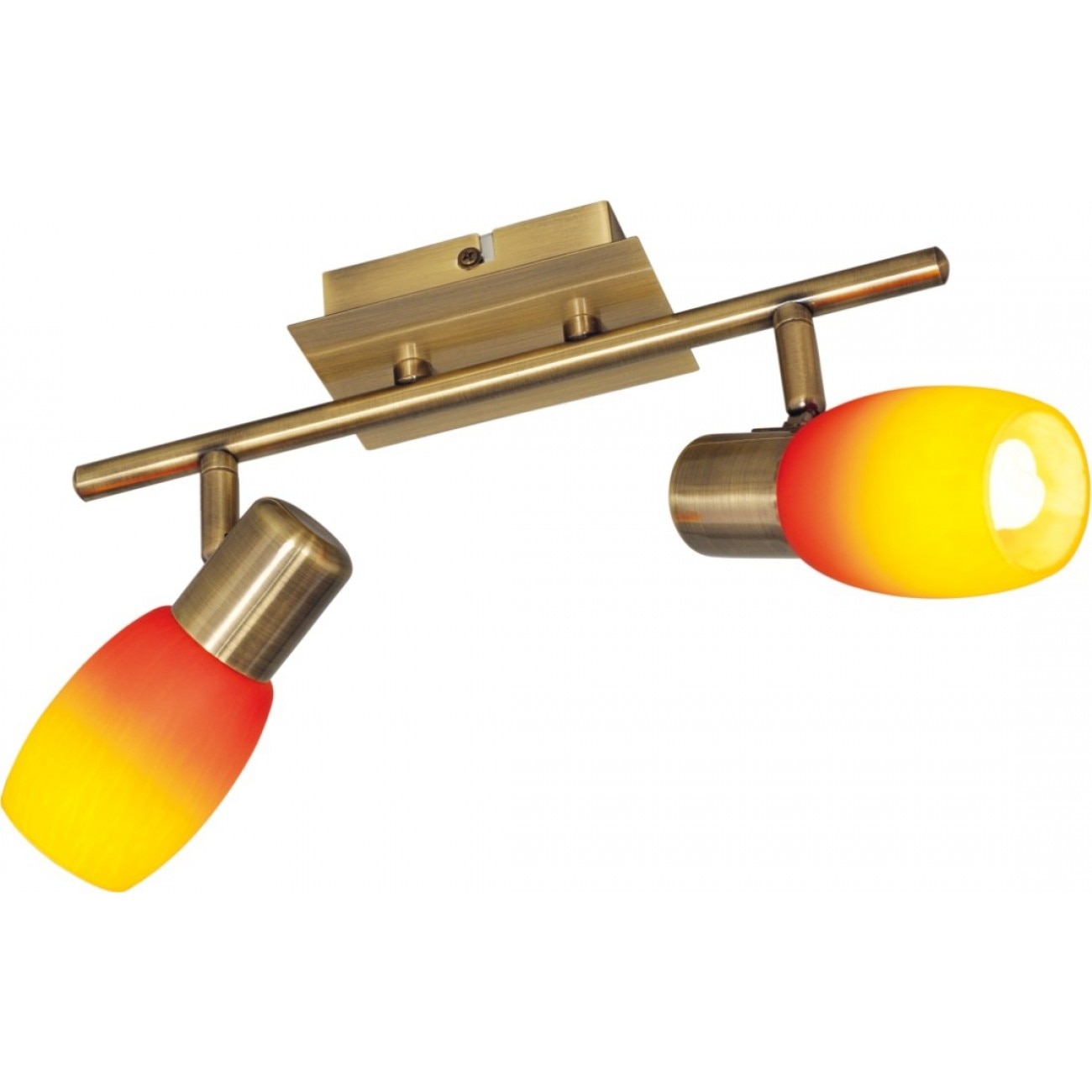 Aplica Smart Ap2 KL 7759 Klausen, corp bronz satin, abajur galben potocaliu, 2x9W E14