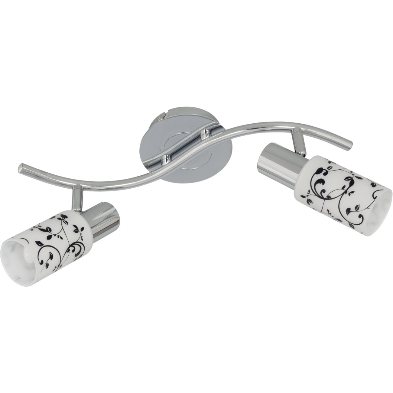 Aplica Devon Ap2 KL 7733 Klausen, corp crom, abajur alb, 2x40W G9