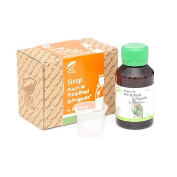 Sirop din Muguri de Pin, Brad si Propolis, flacon de 100 ml Sirop din Muguri de Pin, Brad si Propolis, flacon de 100 ml