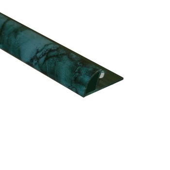 Bagheta rotunjita ECO, PVC folio A=10mm., culoare verde marmorat Bagheta rotunjita ECO, PVC folio A=10mm., culoare verde marmorat