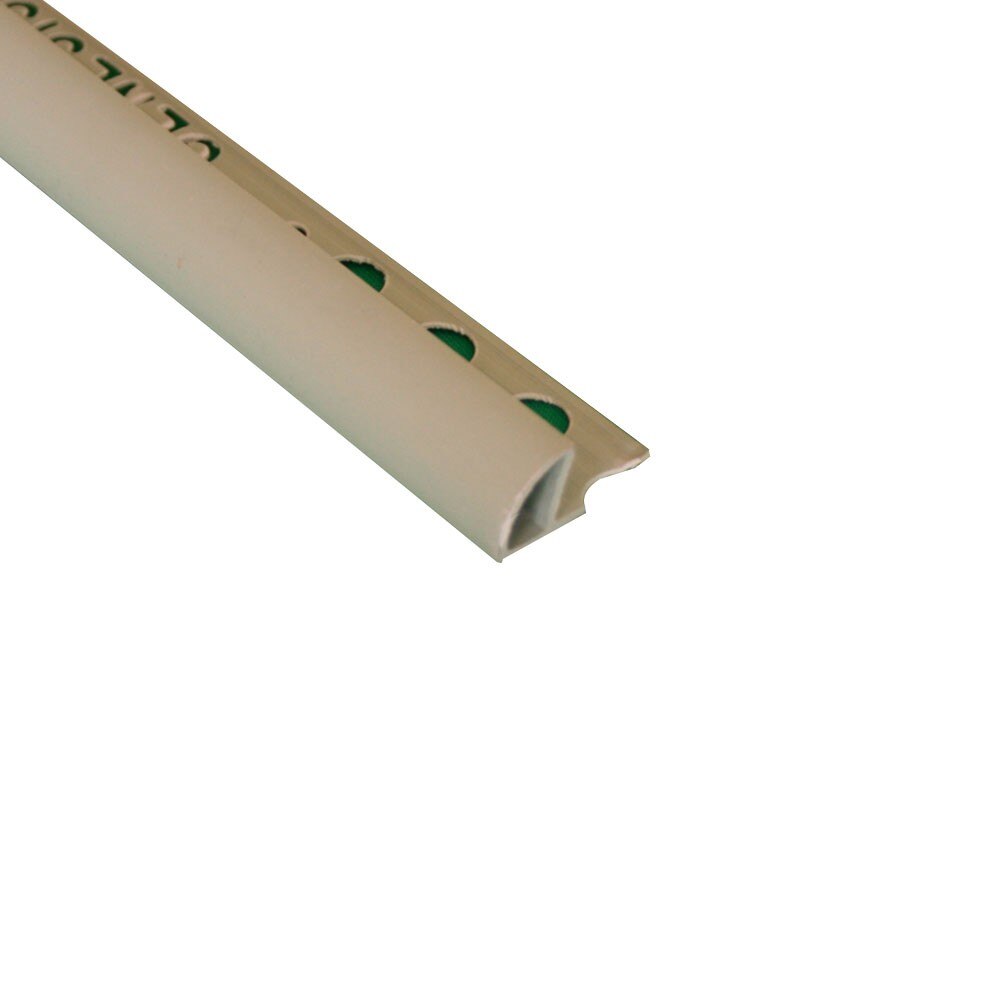 Bagheta Semirotunda Regular din PVC cu rasina ABS A=10mm, culoare verde jad