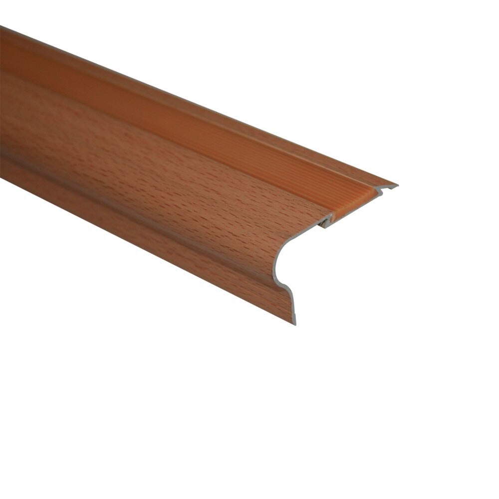 Protectie treapta Prolux, insertie PVC, aluminiu sublicromat, 53x29mm, Fag