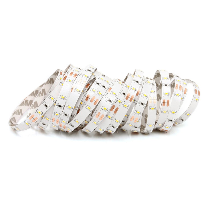 LED лента Koloreno, 12V 3014, 300LED, 5 м, IP20 6000K, Бял