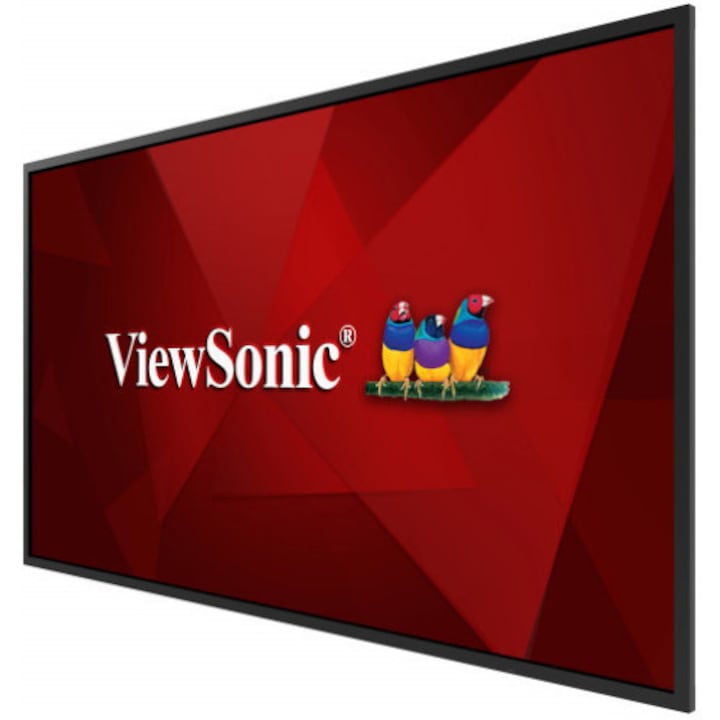 Монитор Viewsonic CDE5520, TFT LCD, DLED, 139.7cm (55"), IPS, 4K, Ultra HD, процесор, с вграден Android 8.0, черен