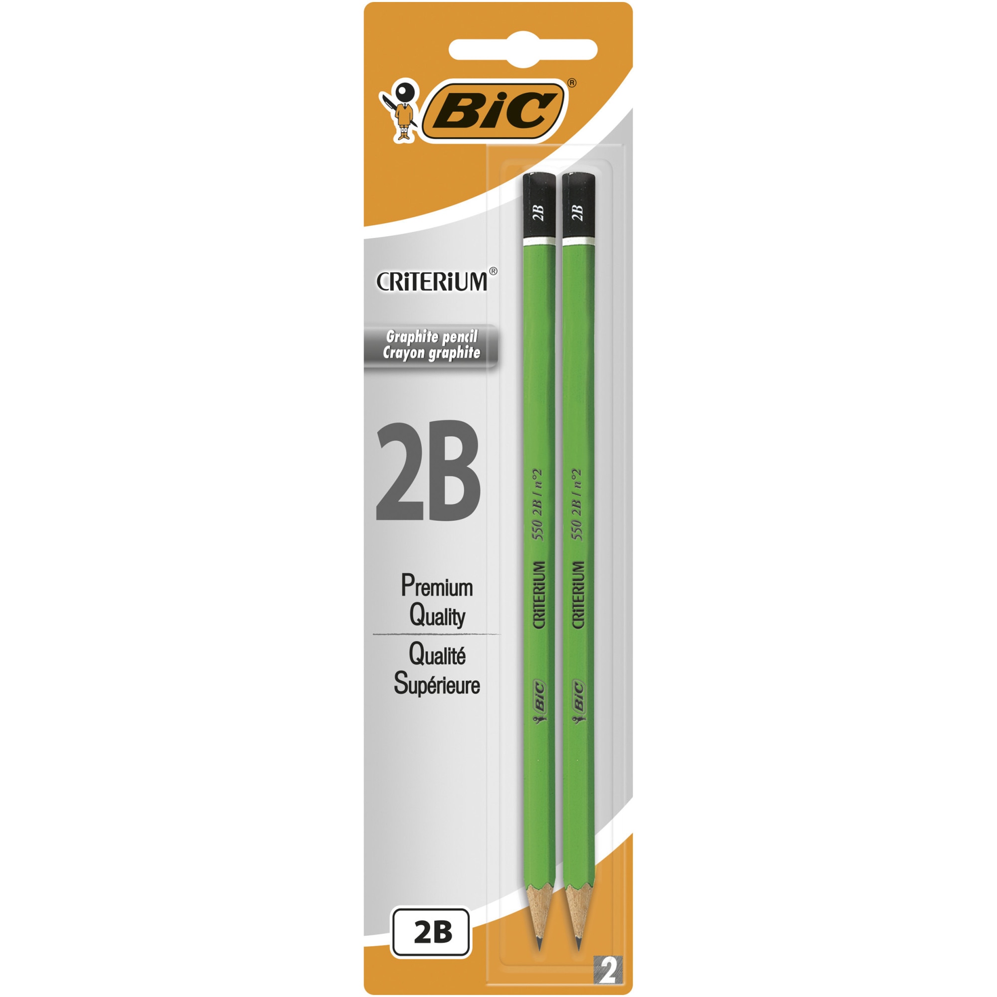 Set 2 bucati creion BIC Criterium 2B, blister