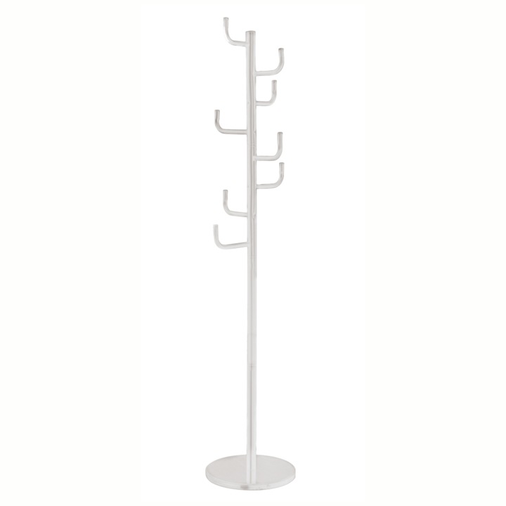 Fehér fém akasztó Elder márvány talppal 37x175 cm