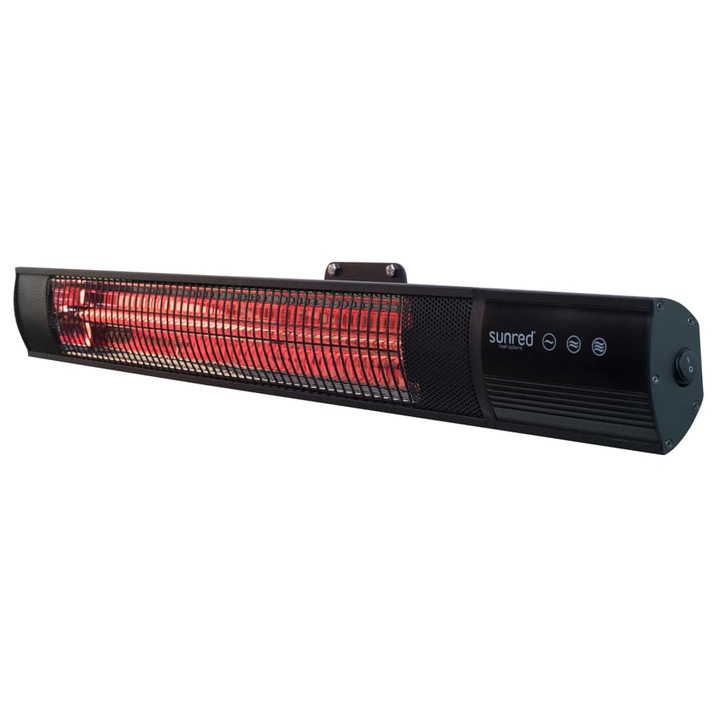 Sunred Royal Diamond Dark fekete rózsaarany szén fali fűtőtest 2000 W 423880