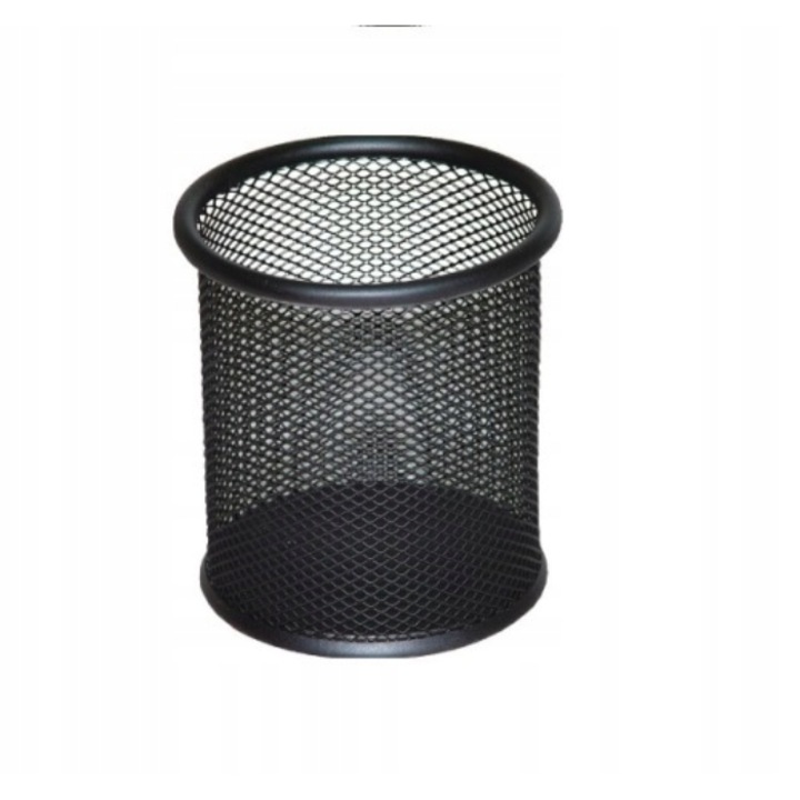 Suport cupa pentru pix, Metal, 91 x 98 mm h, Negru