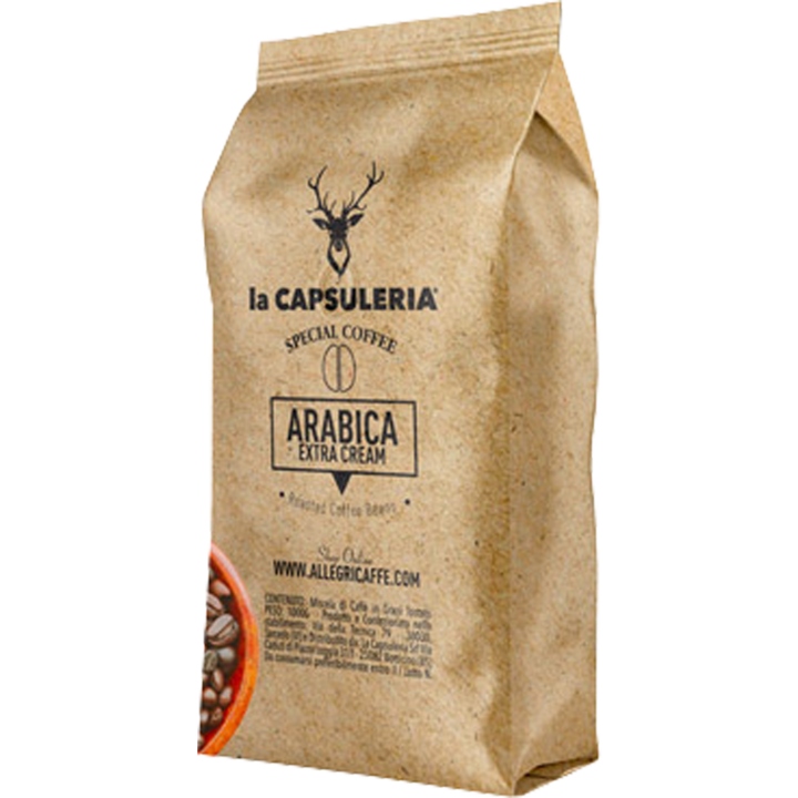 Cafea boabe Arabica Cremoso, Arabica 100%, 6 x1 KG, La Capsuleria
