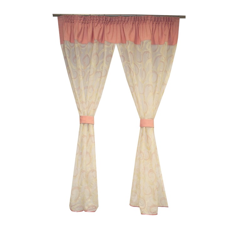 Perdea Velaria fancy roz, 180x155 cm