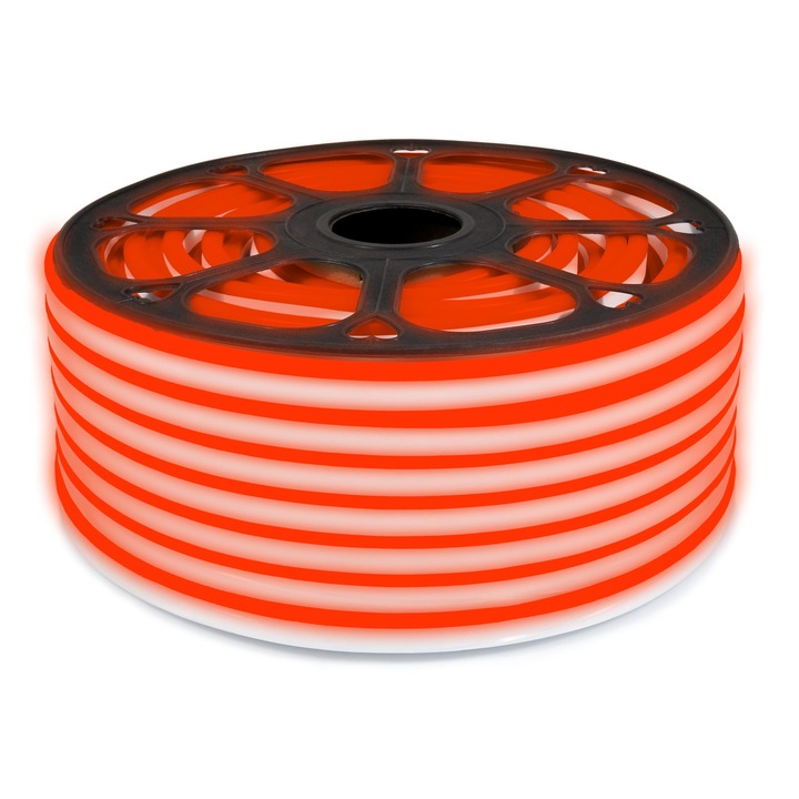 Banda LED Berge, 230V, 2835, 120LED, 1m, IP68, Neon, Rosu