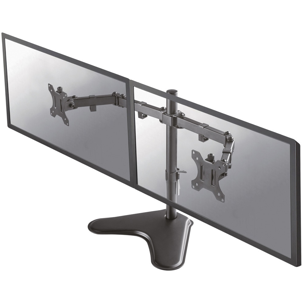 Suport 2 monitoare pentru birou, stand, Neomounts by Newstar, 10-32", negru