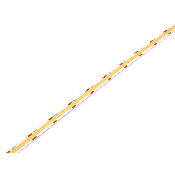 LED szalag 12V, COB, 320LED, 1m, IP20, meleg fehér (3000K)