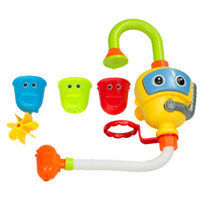 OEM búvár fürdőjáték készlet, műanyag, 3+ év, 55 x 16 cm, többszínű