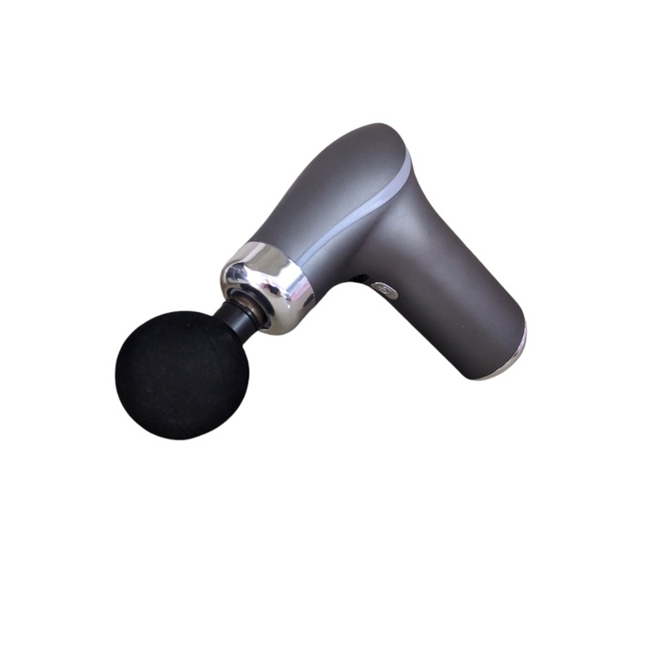 Aparat de masaj corporal, Gerdani BG, 8 accesorii, Luminos, Gri