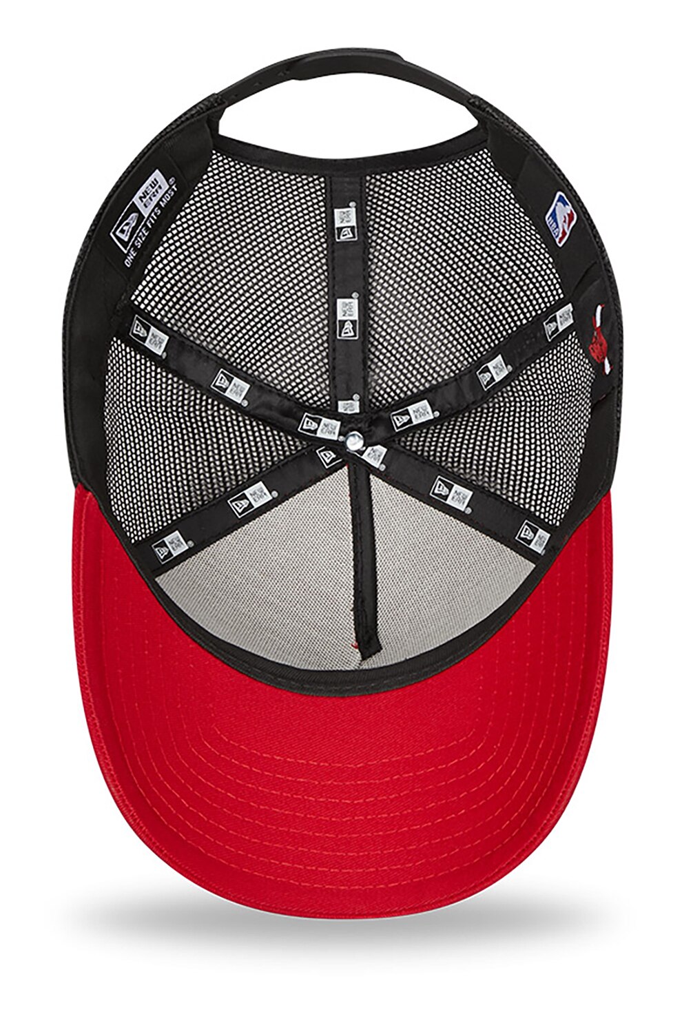 New Era, Sapca trucker cu logo brodat Wordmark, Rosu, Negru - eMAG.ro