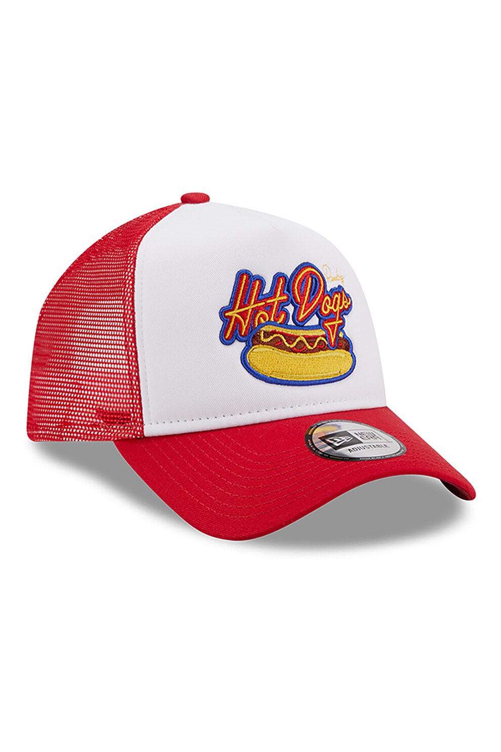 New Era, Sapca trucker cu aplicatie grafica Minor League, Rosu, Alb ...